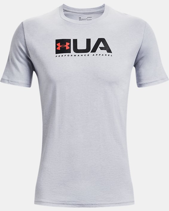 Men's UA Multi Logo Short Sleeve, Gray, pdpMainDesktop image number 4
